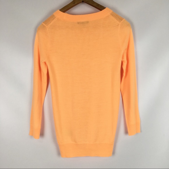 J CREW | neon cantaloupe tippi sweater 0381 - Picture 2 of 6